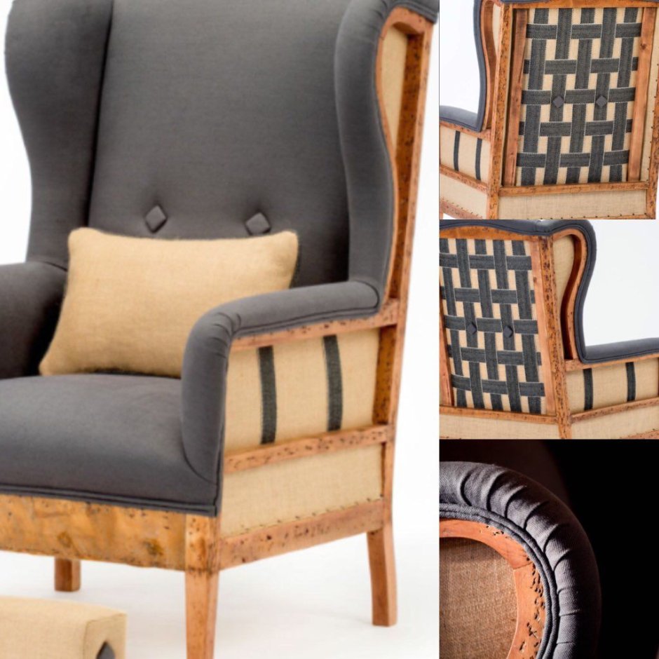 Каминное кресло отреставрированное