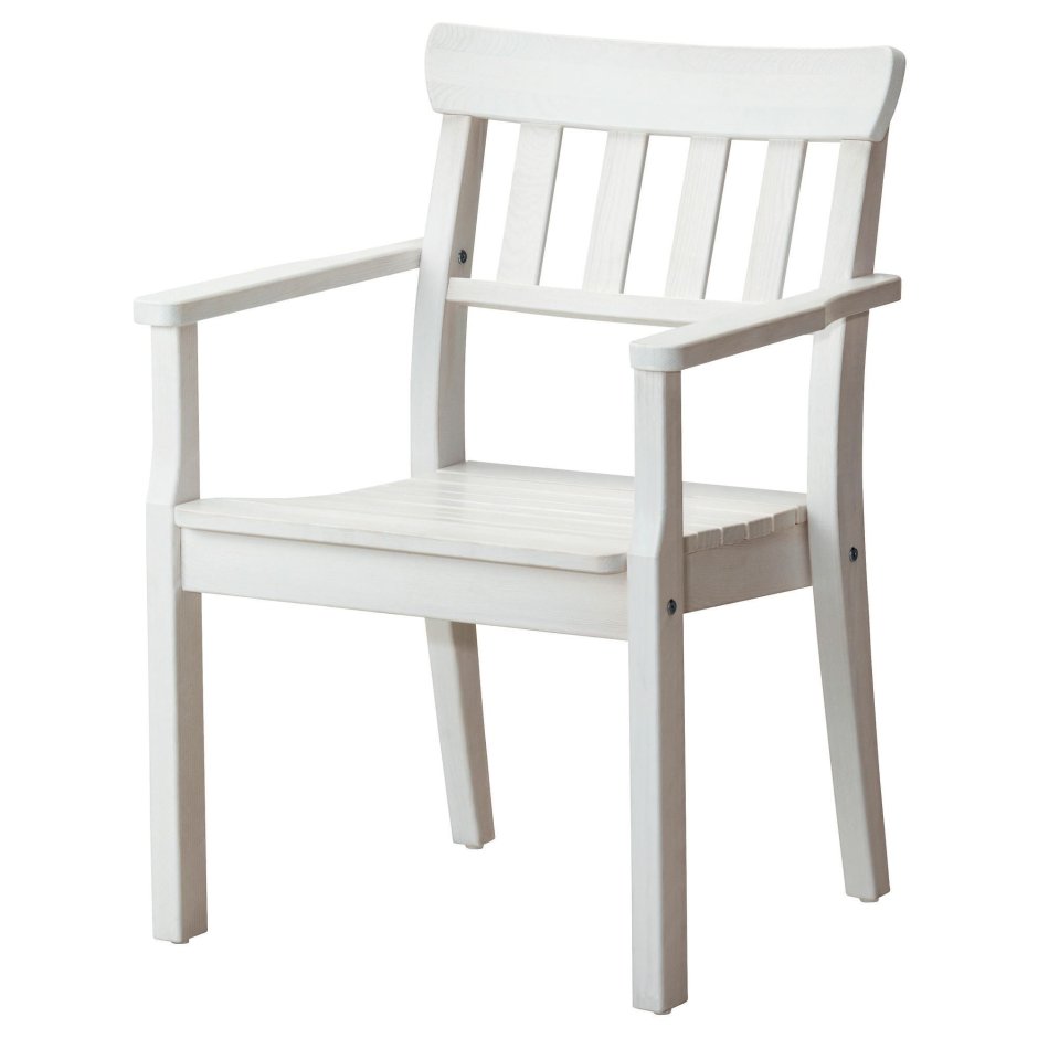 Стул белый с круглой спинкой