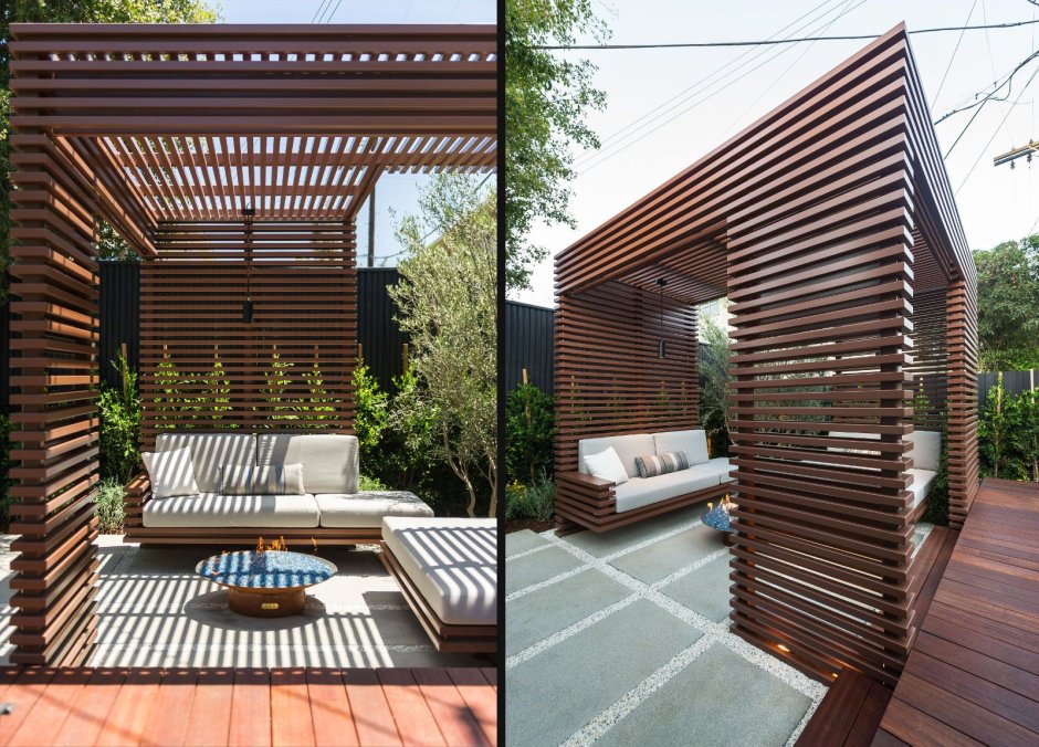 Реечная беседка