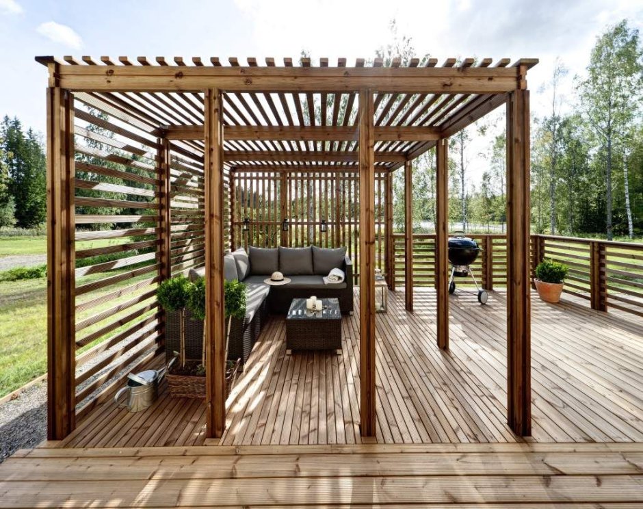 Пергола беседка из ДПК