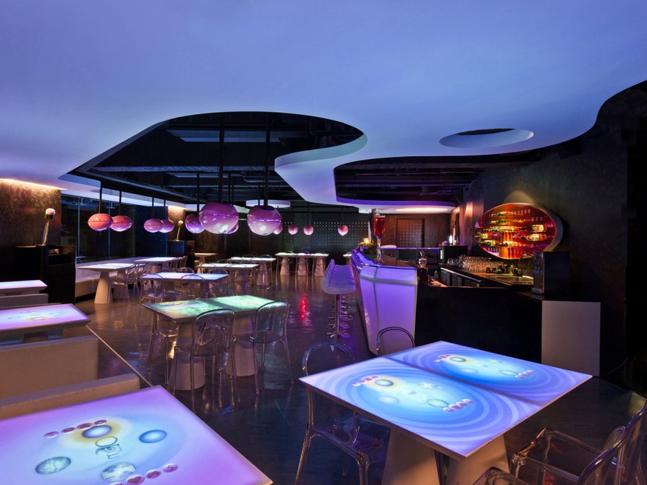 Кафе в стиле будущего