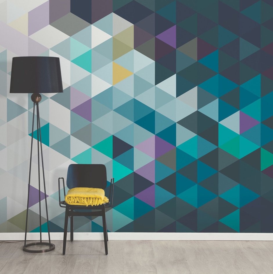 Геометрическая роспись стен