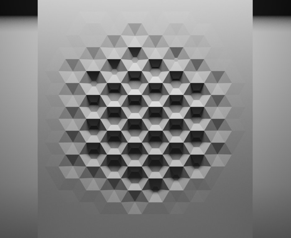 Объемный геометрический орнамент