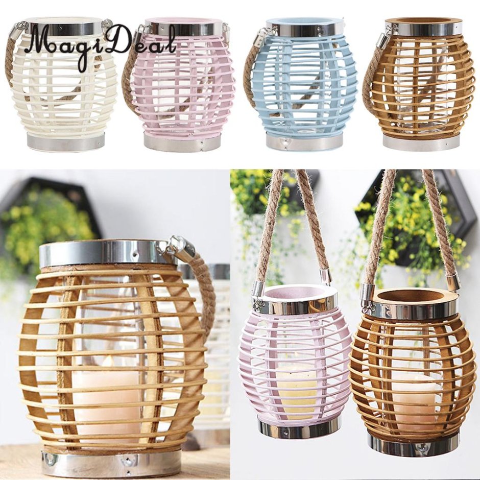 Плетеный подсвечник