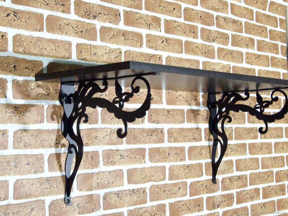 Кронштейн для полки металлический «классика 200»