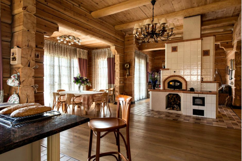 Проект Скандинавия из оцилиндрованного бревна