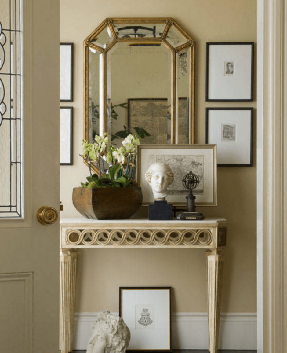 Консоль с зеркалом в прихожую