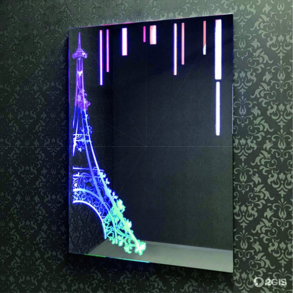 Зеркало Диамант со светодиодной подсветкой 750х353 мм