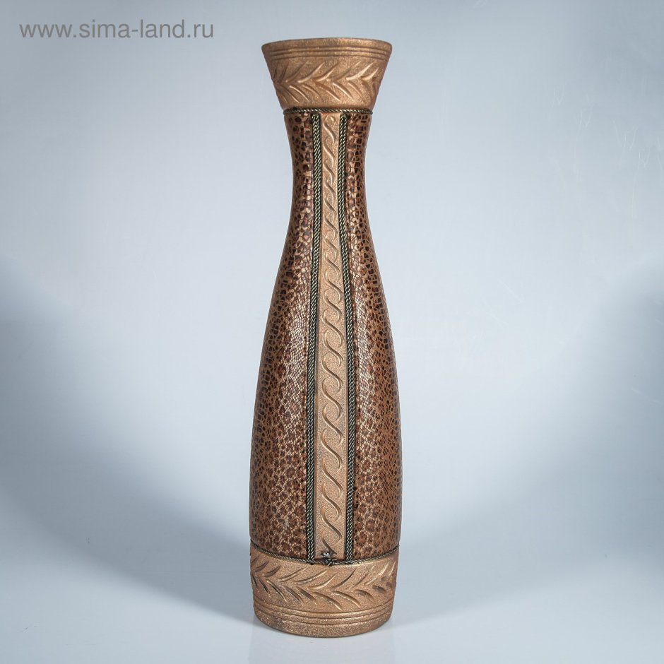 Напольная ваза «Афина,» кожа