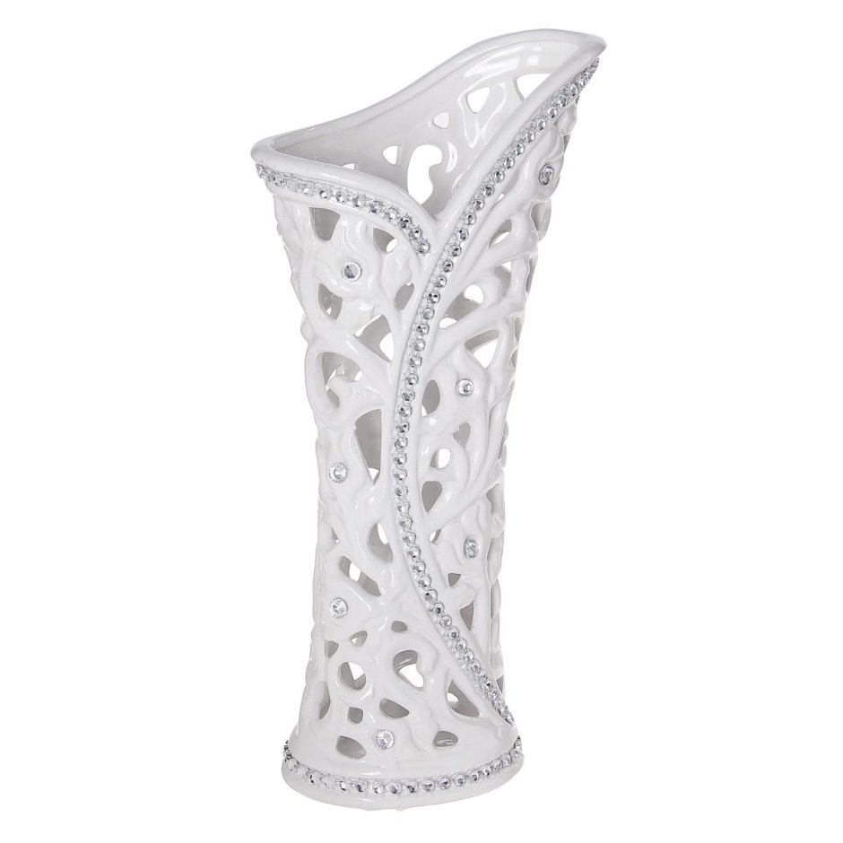 Ваза белая ажурная