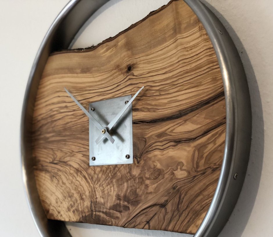 Часы настенные дерево металл
