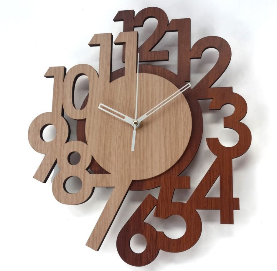 Часы настенные из фанеры