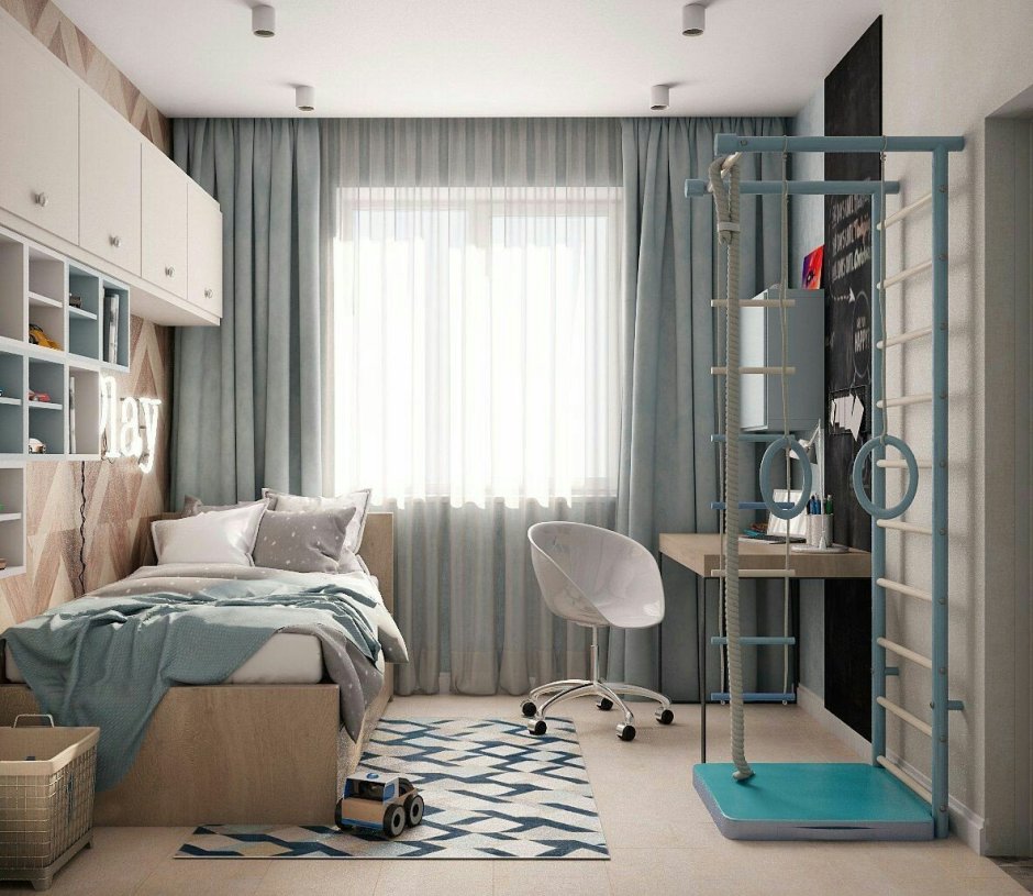 Спальня подростка в скандинавском стиле