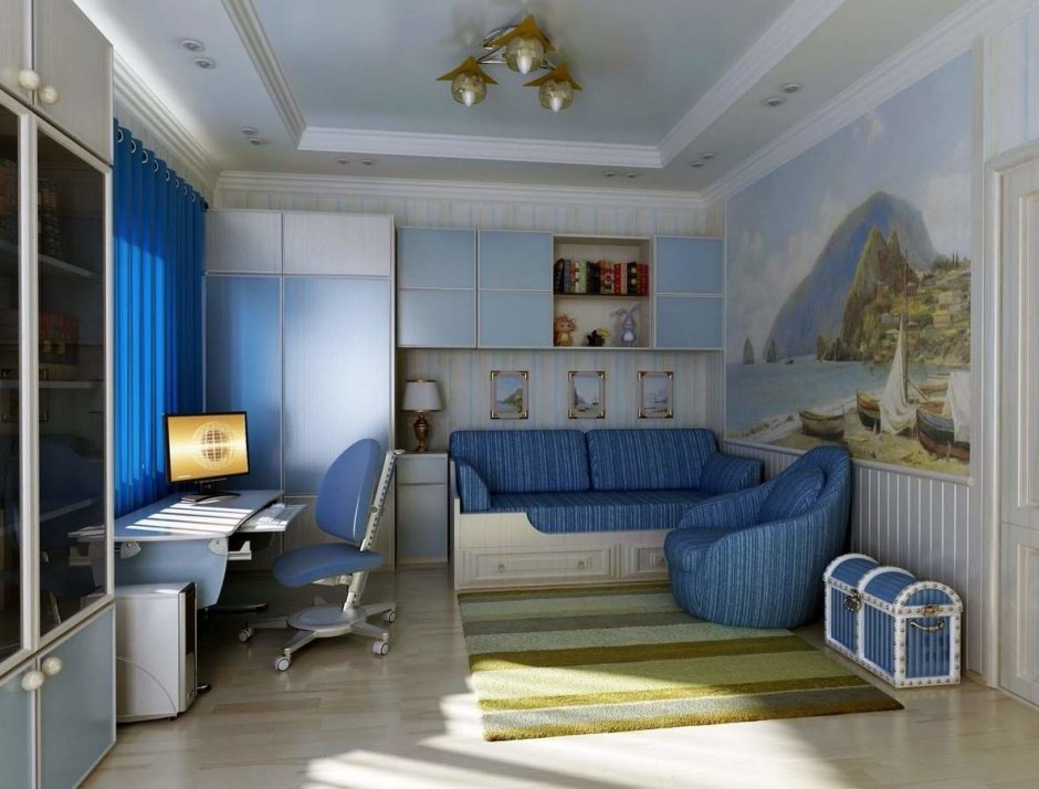 Интерьер комнаты школьника