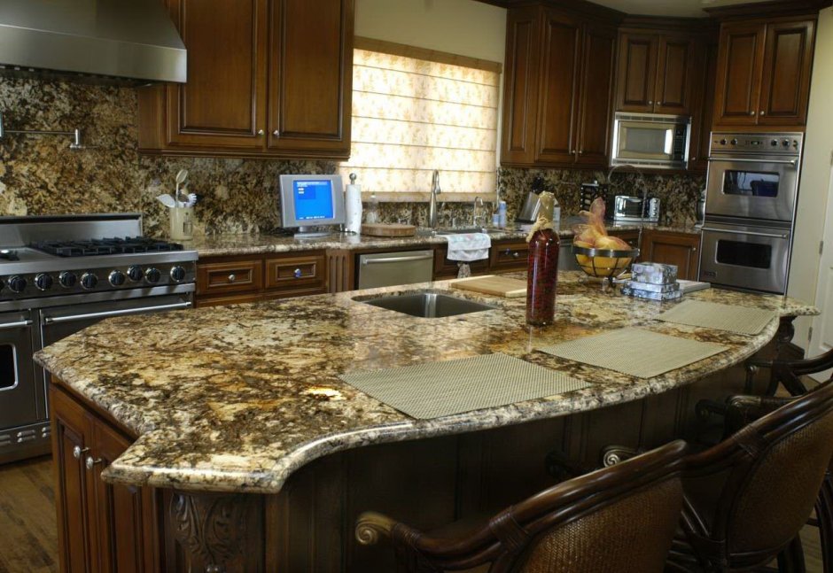 Фартук к гранитной столешнице