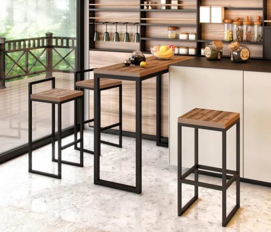 Барная стойка в Индустриальном стиле