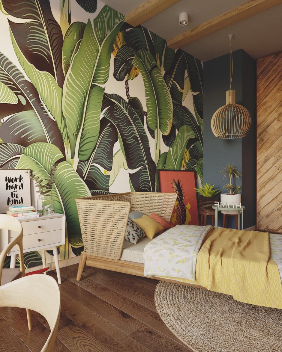 Тропический стиль в интерьере