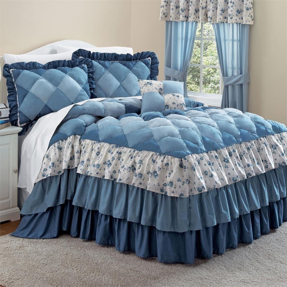 Покрывало с оборками пэчворк