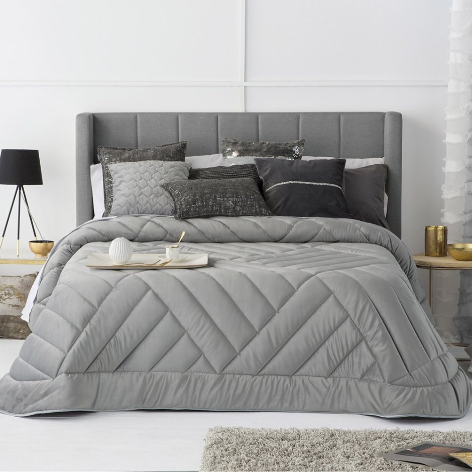 Стёганое покрывало с наволочками Antilo "Boston crudo" 250х270