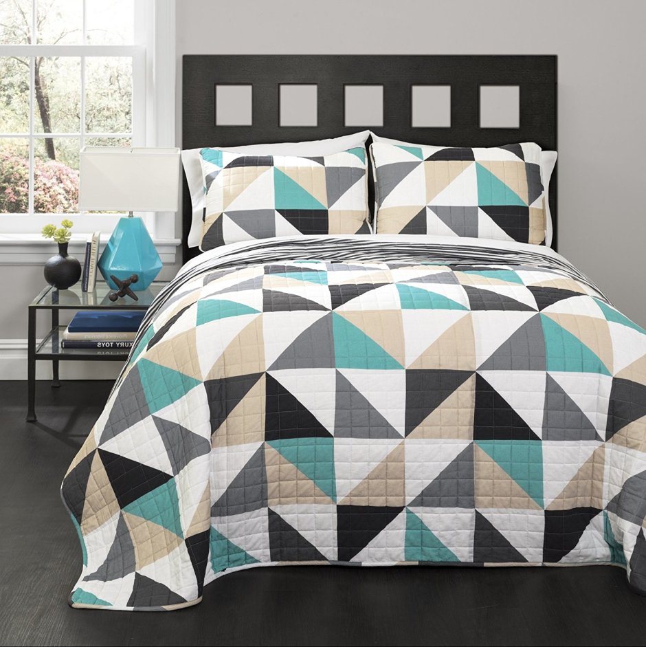 Пэчворк треугольники плед