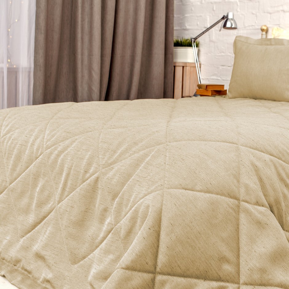 Покрывало бархатное стеганое "Жардин" 160х215