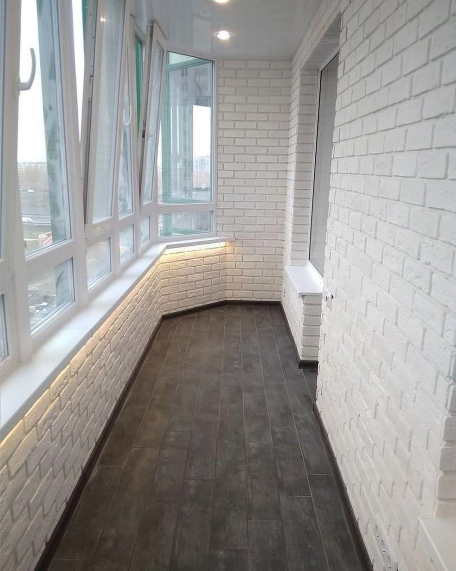 Балкон кирпичиками