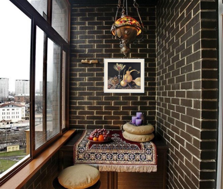 Внутренняя отделка балкона