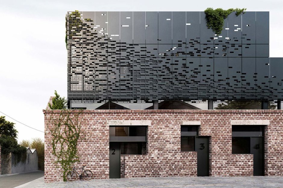 Здание кирпич архитектура Sheldon Group