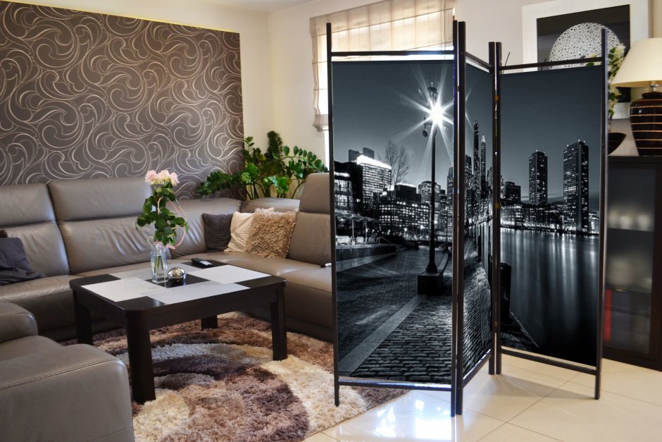 Ширма в интерьере