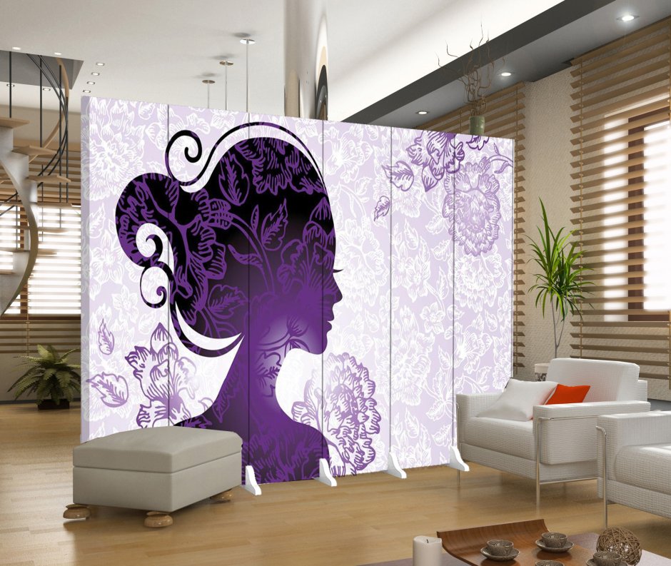 Ширма-перегородка для салона красоты