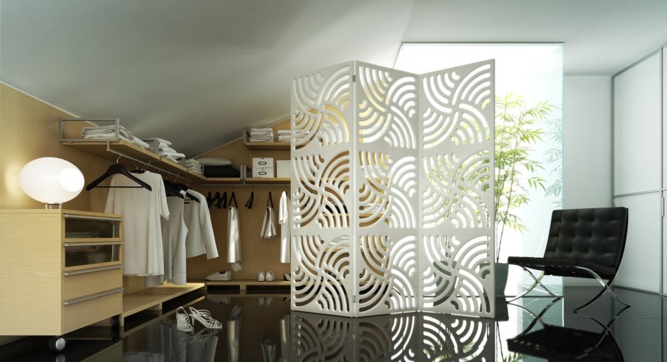 Ширма для зонирования комнаты