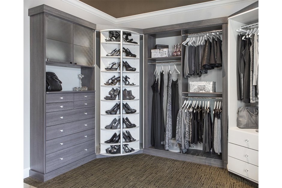 Гардероб серый