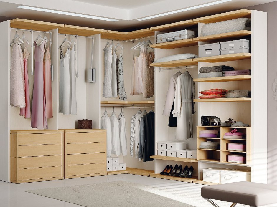 Гардеробная комната наполнение