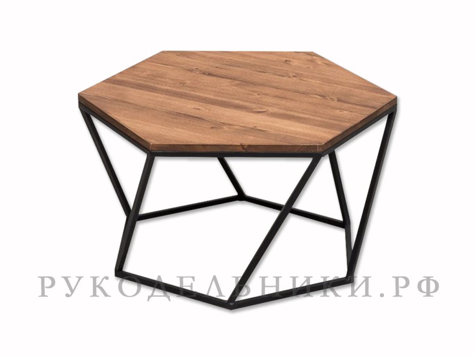 Журнальный стол "Гексагон металл"
