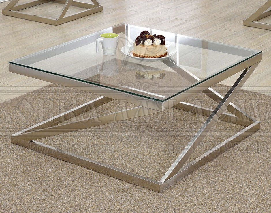 Журнальный столик металлический