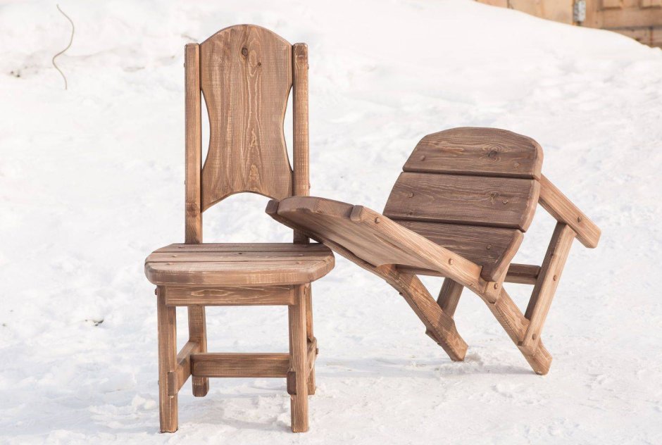 Кресло качалка из дерева