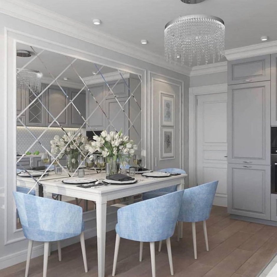 Декор обеденной зоны в классическом стиле