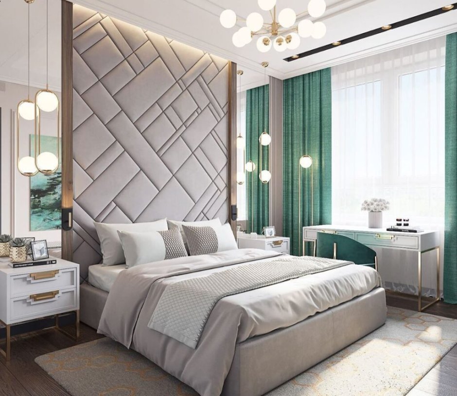 Мягкие панели в интерьере