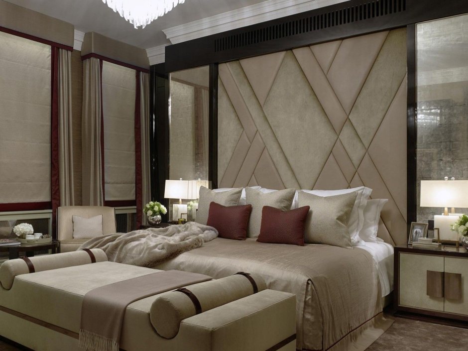 Мягкие панели бежевые