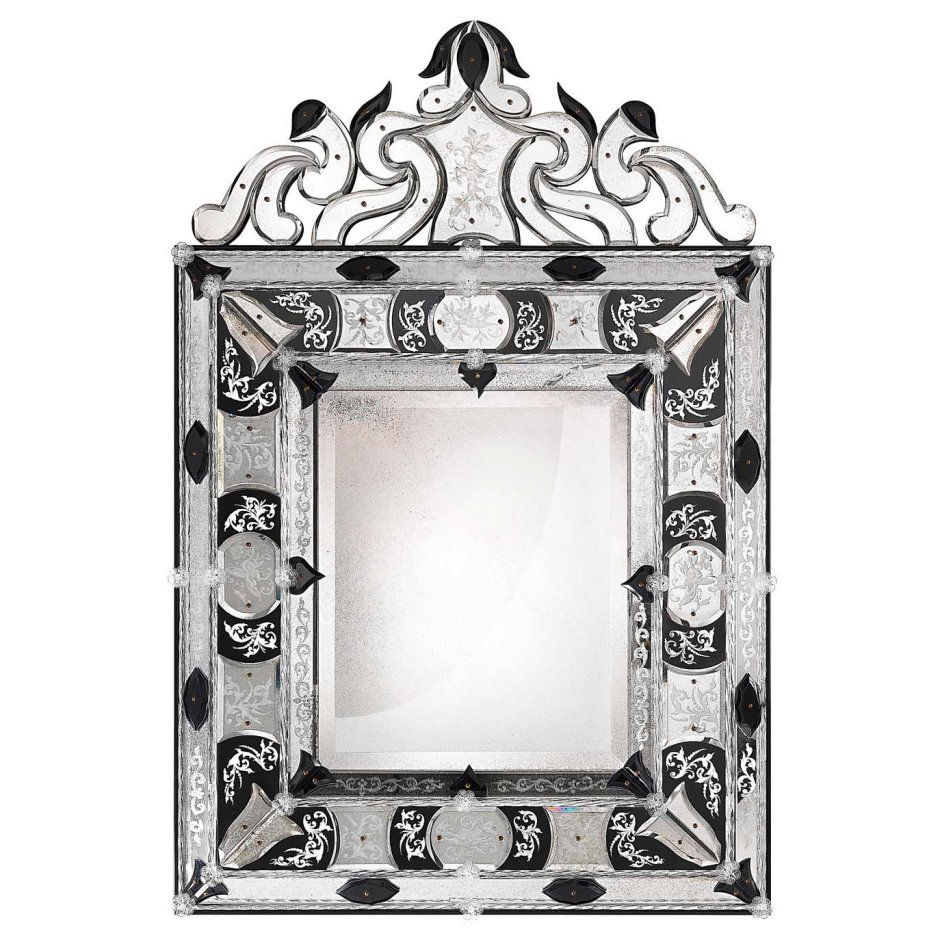 Зеркало венецианское висит на стене