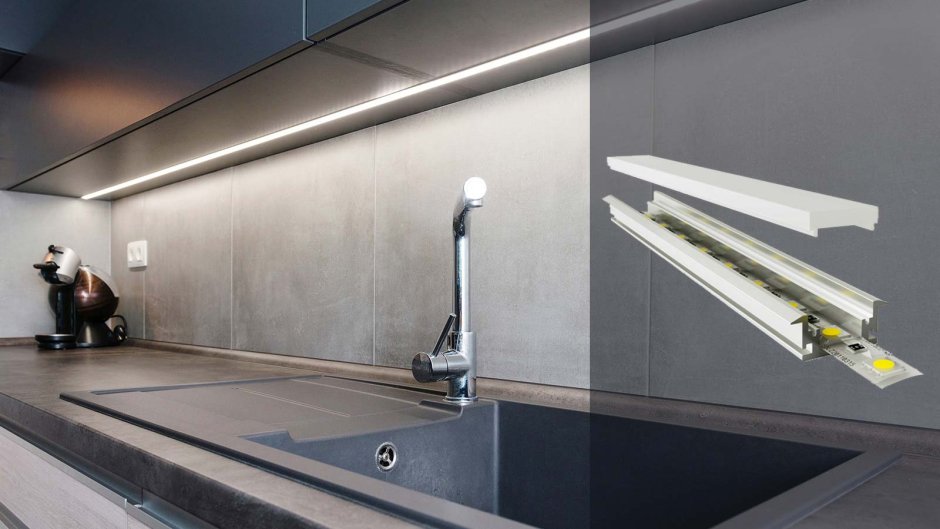 Врезной светорассеивающий профиль norkpalm Wing арт. Som002-3000