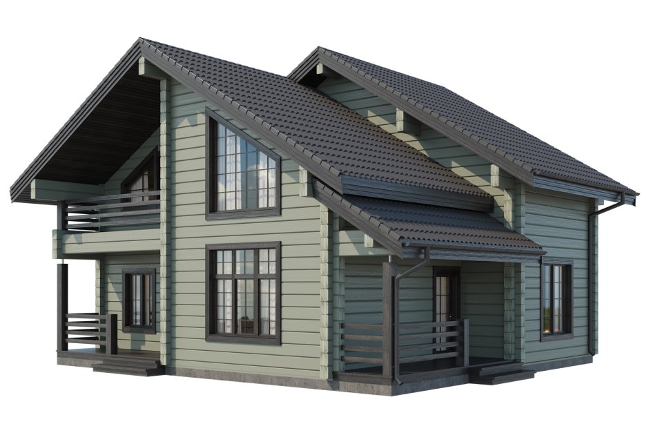 Цвета домов из клееного бруса