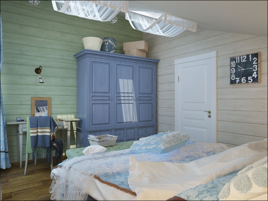 Tikkurila зеленый имитация бруса