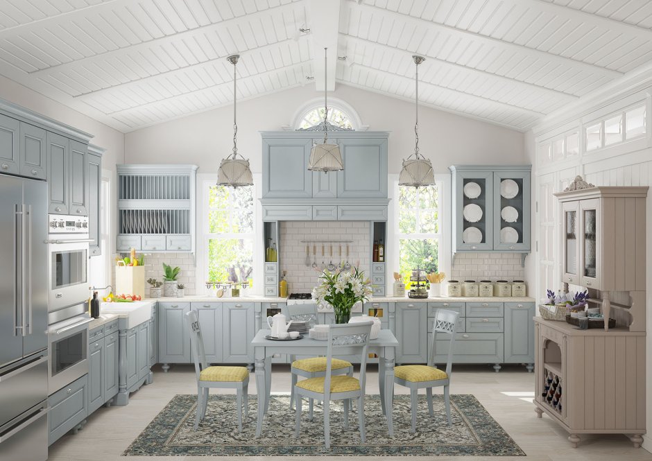 Кухня Мелани хофф голубая