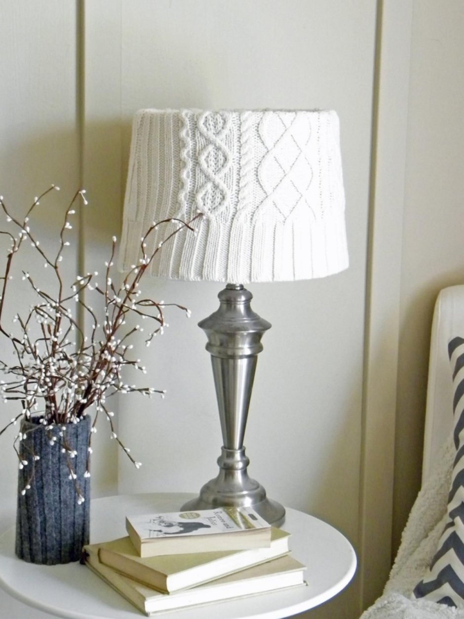 Декор из старого абажура