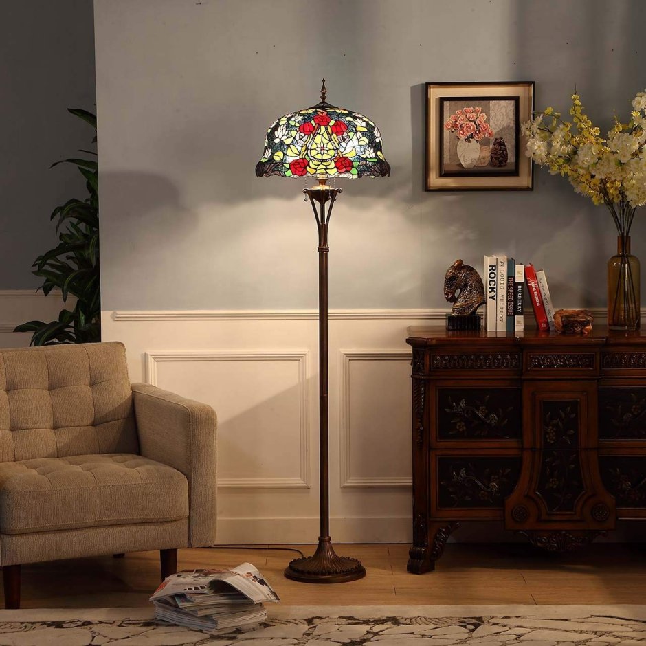 Торшер ретро напольный