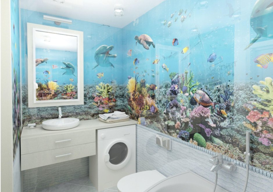 Панели ПВХ Panda подводный мир