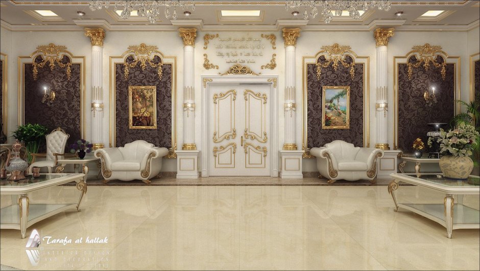 Интерьер Ампир с бюстом