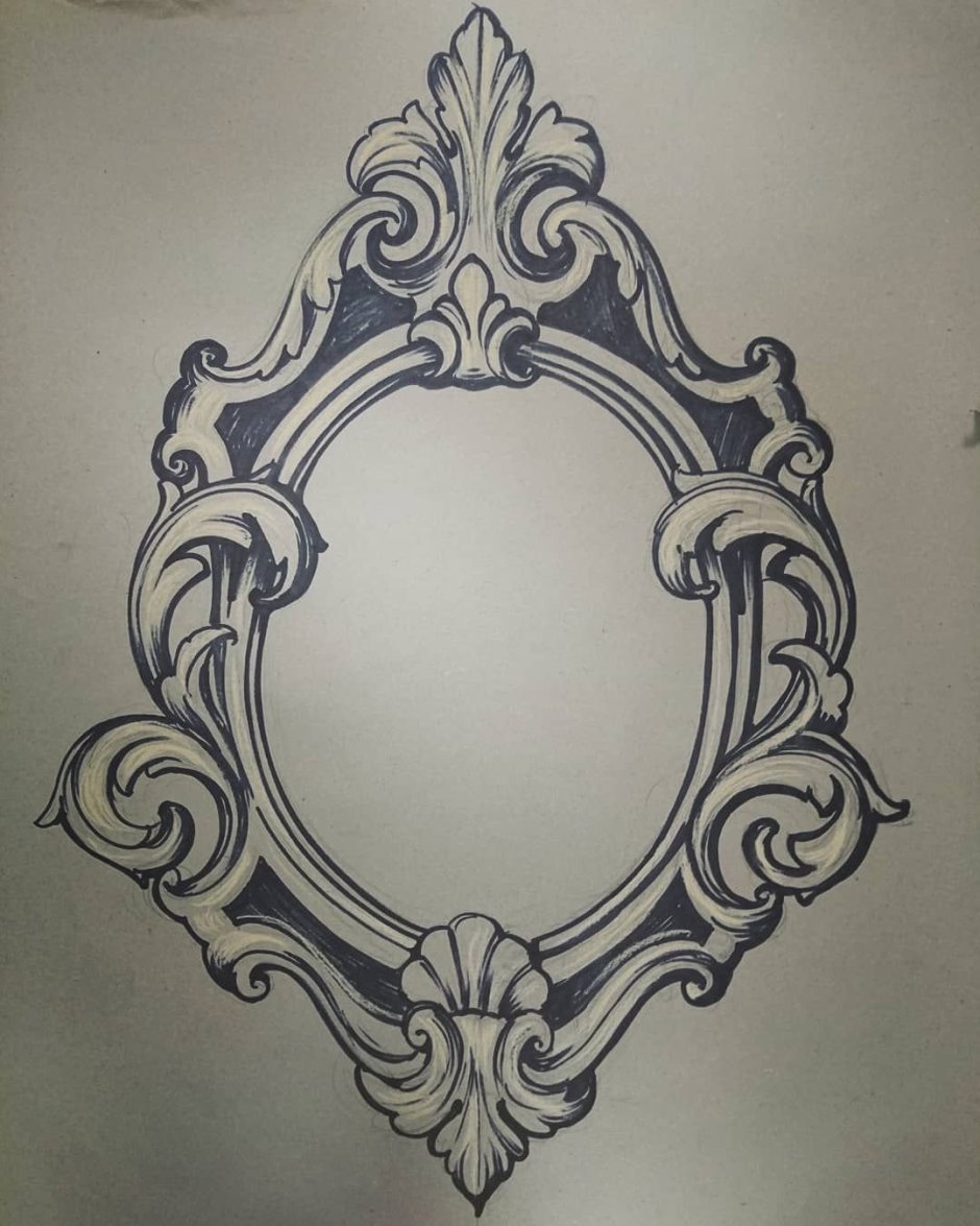 Рамки для резьбы по дереву в стиле Барокко