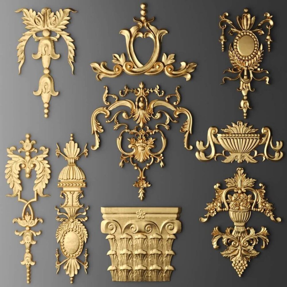 Резной Картуш Barroco